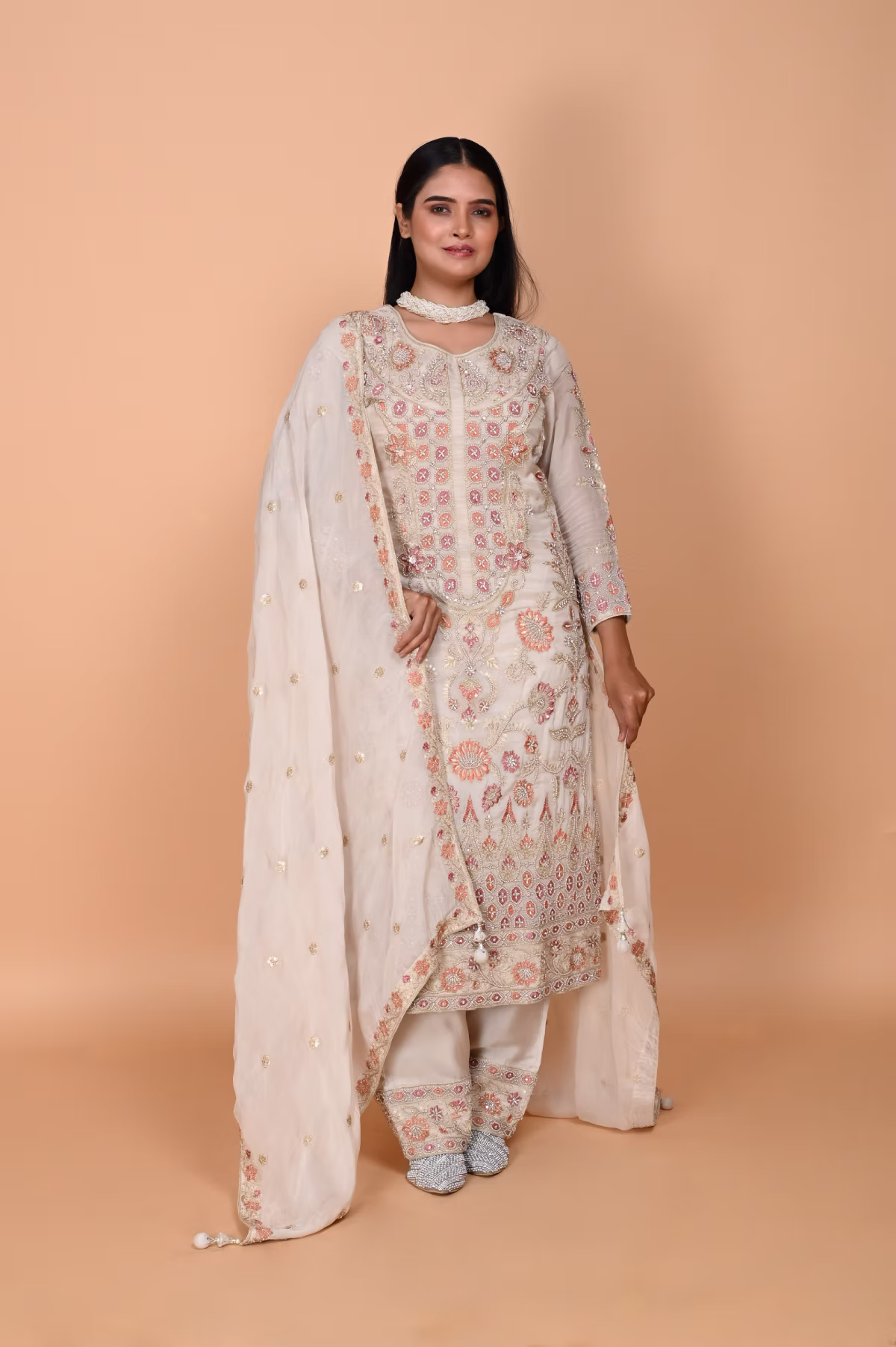 Silver Lehenga
