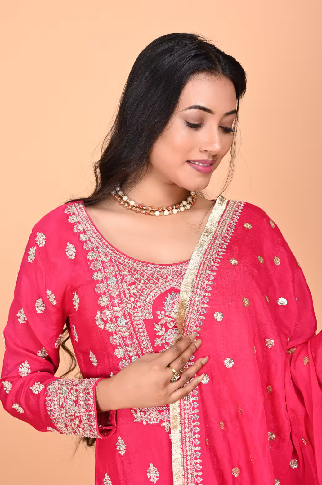 Rani Straight suit with Sharara