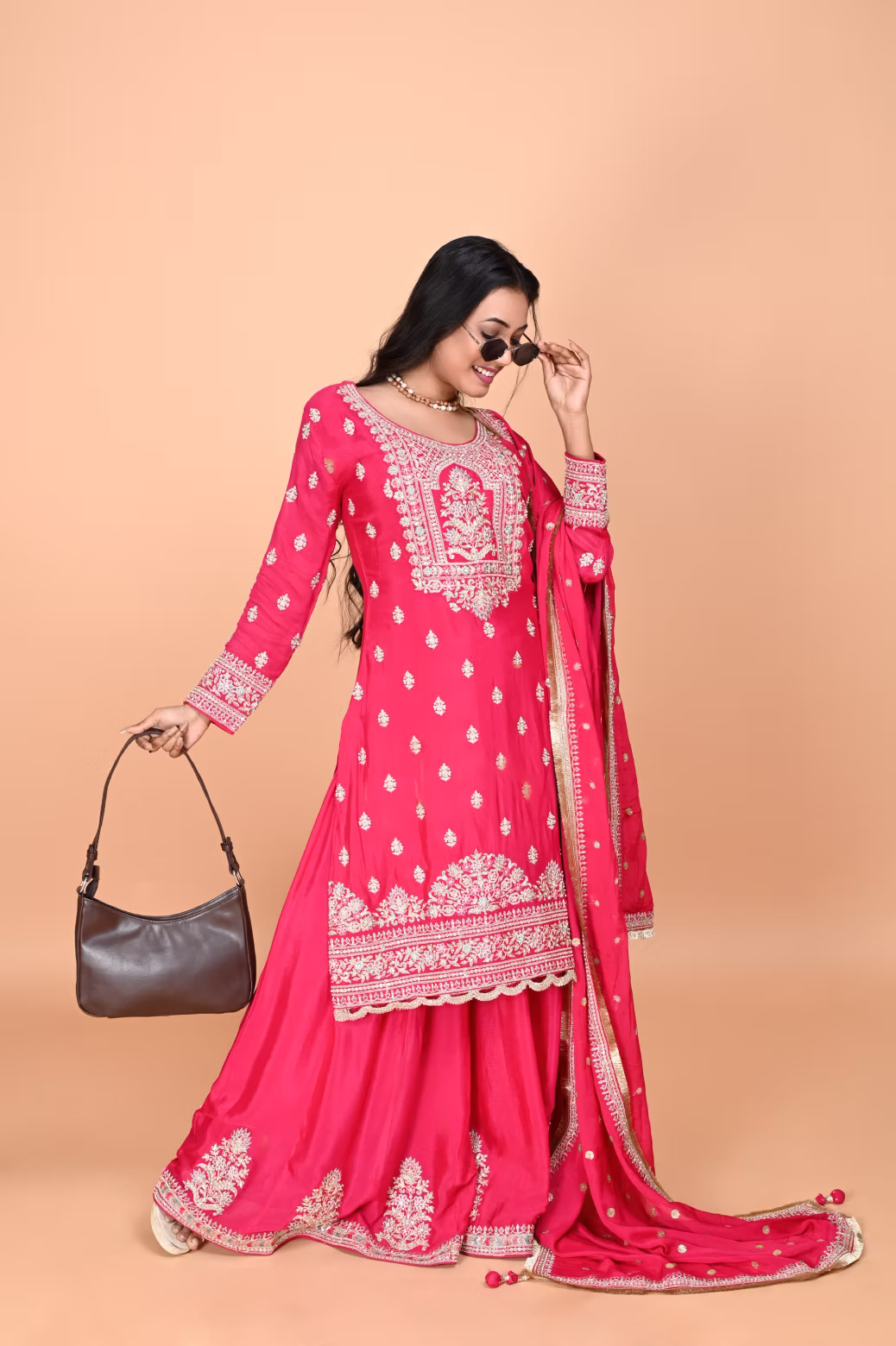 Rani Straight suit with Sharara